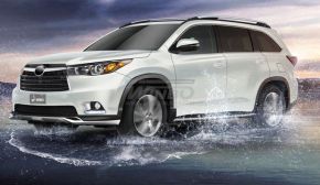 Накладки переднего и заднего бампера Toyota Highlander 13+ Winbo (PW01467001)